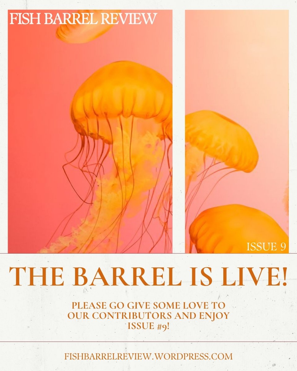 Fish Barrel Review ๐๐ข๏ธ (SUBS OPEN) (@fishbarrelrev) on Twitter photo โผ๏ธTHE BARREL IS LIVE!โผ๏ธ
~
Thank you so much to everyone who helped out with this issue and congratulations to all of our magnificent contributors! Go read issue #9 ๐ซถ๐ฉต๐๐
~
๐: fishbarrelreview.wordpress.com
โ๏ธ: fishbarrelreview@gmail.com
๐ฆ: <a href="/fishbarrelrev/">Fish Barrel Review ๐๐ข๏ธ (SUBS OPEN)</a> โผ๏ธTHE BARREL IS LIVE!โผ๏ธ
~
Thank you so much to everyone who helped out with this issue and congratulations to all of our magnificent contributors! Go read issue #9 ๐ซถ๐ฉต๐๐
~
๐: fishbarrelreview.wordpress.com
โ๏ธ: fishbarrelreview@gmail.com
๐ฆ: <a href="/fishbarrelrev/">Fish Barrel Review ๐๐ข๏ธ (SUBS OPEN)</a>