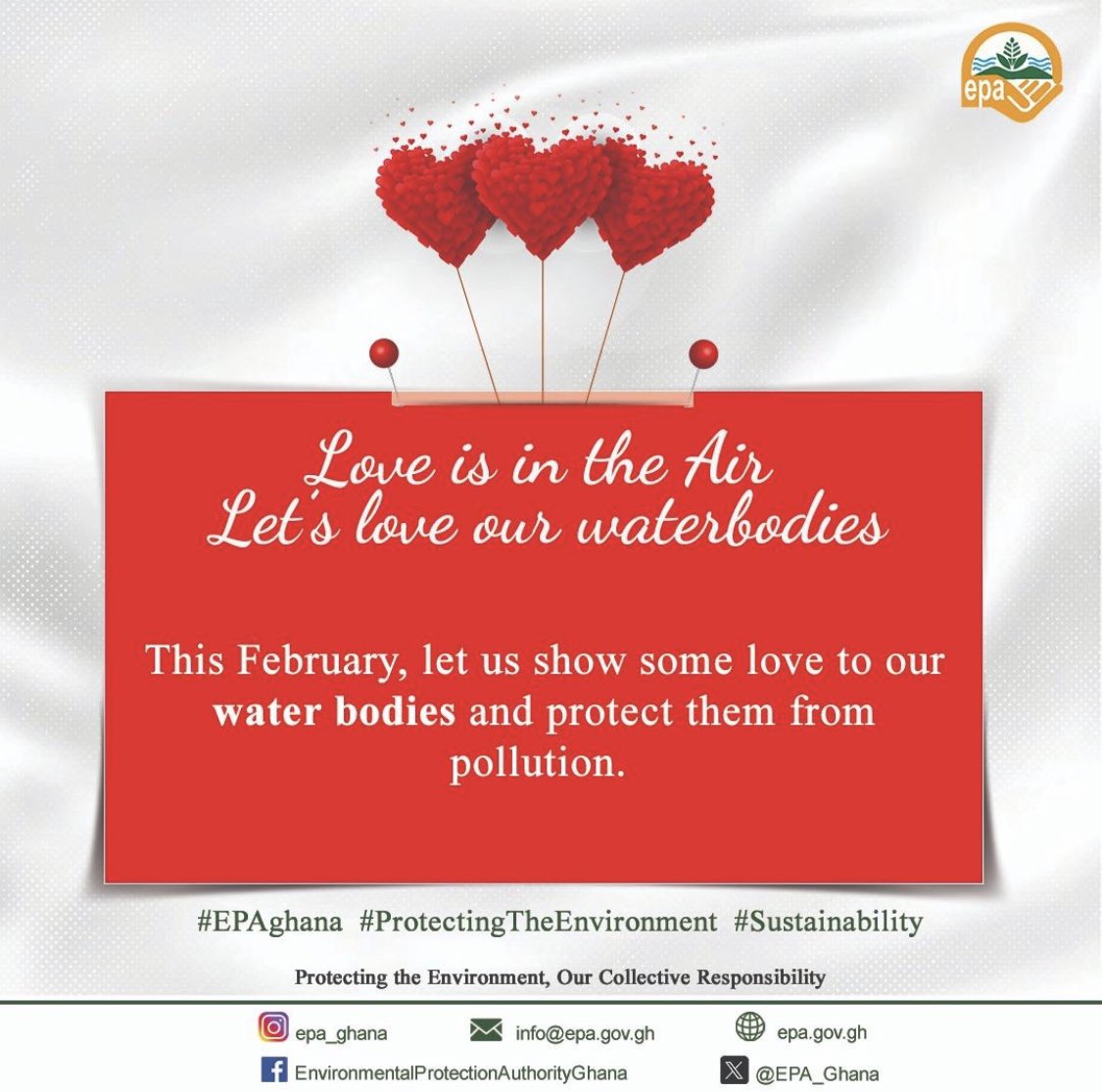 EPA_Ghana's tweet photo. Protect our water bodies from pollution.
#epaghana
#protectingtheenvironment
#sustainability
#notowaterpollution https://t.co/2QAiJ1Cg4d