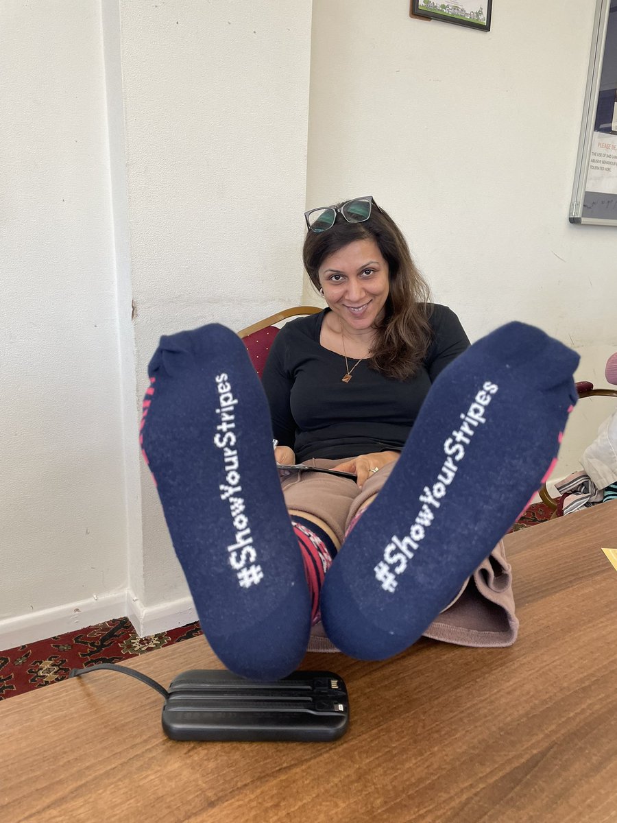 <a href="/jamilaslegacy/">Jamila’s Legacy CIC</a> proudly wearing their stripes for #RareDiseaseDay for <a href="/MedicsForRare/">MedicsforRareDisease</a> #ShowYourStripes