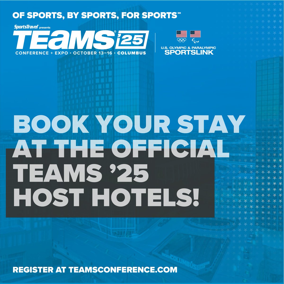 Make the most of your TEAMS Conference &amp; Expo experience by staying at our official host hotels — just steps away from all the action in vibrant Columbus, Ohio. Book your room by September 19, 2025, to secure your spot! book.passkey.com/event/50976583…