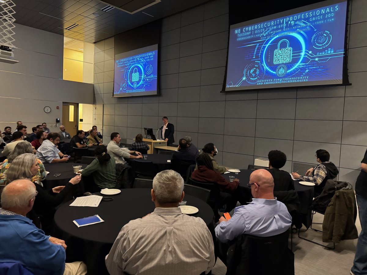 Another great networking event this week! Thanks to those who joined us for trivia and an insightful panel discussion on the state of government cybersecurity programs.

Join us for our next get-together on Tuesday, April 1st. Register at eventbrite.com/e/new-england-….