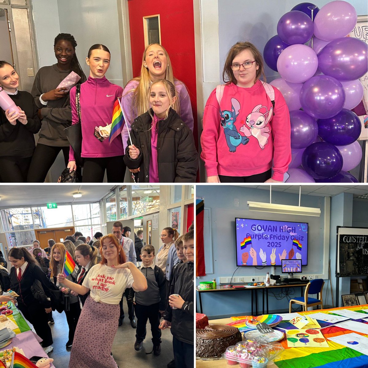 🌈💜 Happy Purple Friday! Pupils and staff have enjoyed celebrating love, self-expression, and the vibrant LGBTQ+ community! Together, we shine brighter and lift each other up! ✨🤝 
#BeYourself #LGBTCharter #equality #LGBTQSupport
