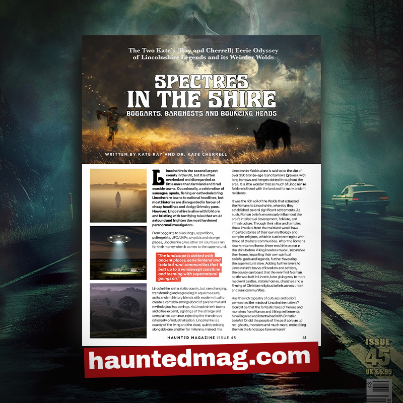 All UK orders of Haunted Magazine issue 45 have been posted &amp; are in the hands of those pesky postal poltergeists, but expect them to drop through your letterboxes the next day or two or three. Thanks for your continued love, support &amp; appreciation for the mag. It means so much❤️