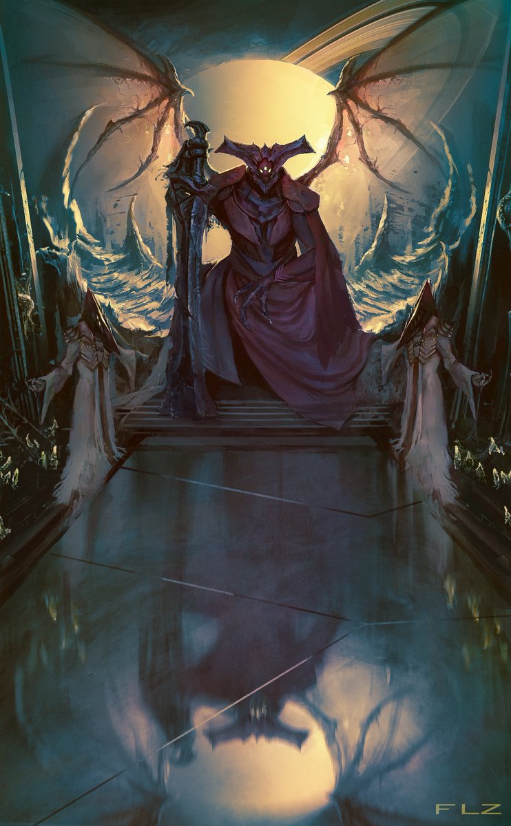 Flauzino_FLZ's tweet image. "A corpse should be left well alone"

Throwback to when I painted "The Court With The Taken King."