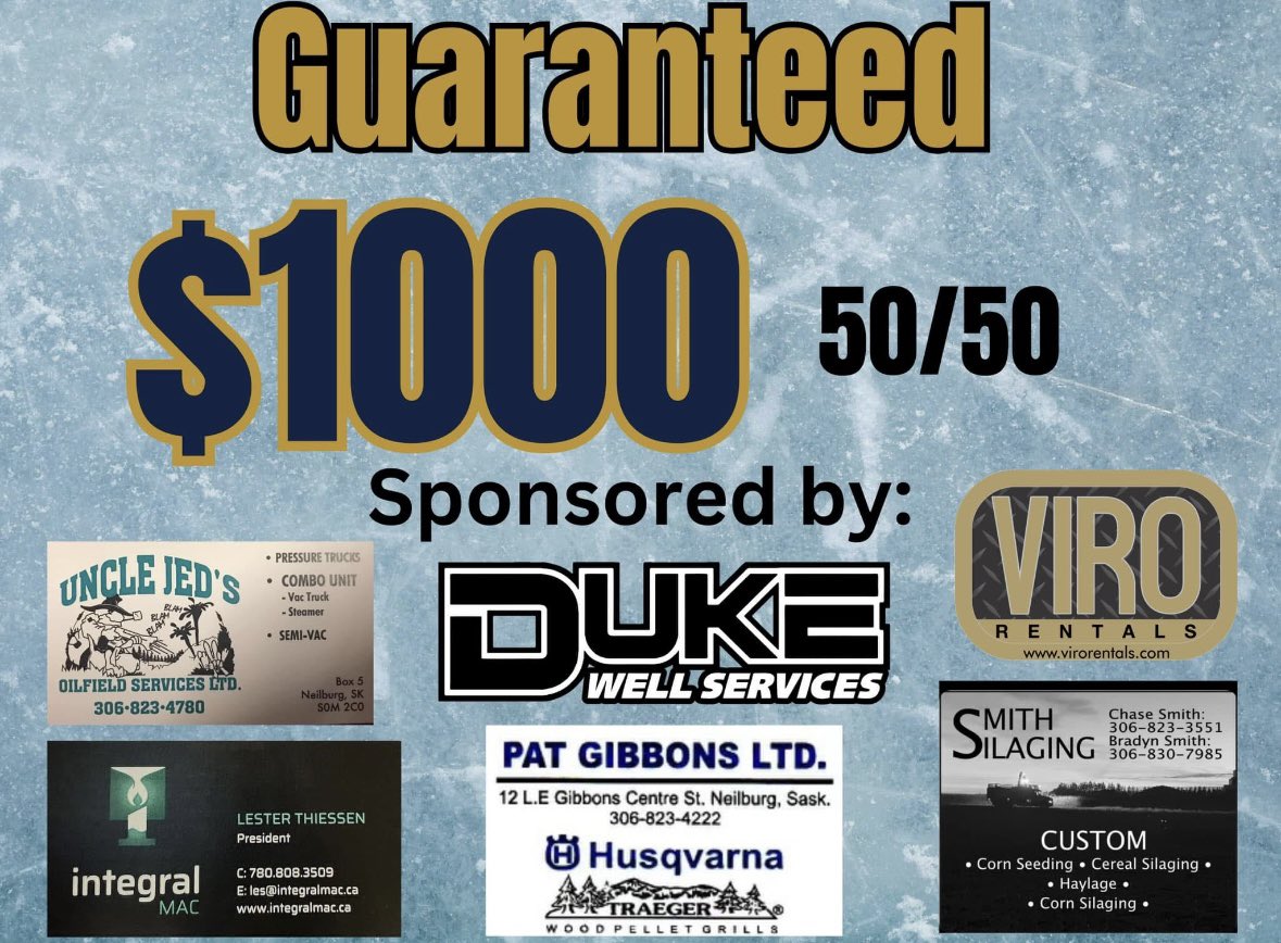 Game 1 of the SPHL final vs the reigning champs <a href="/MeotaCombines/">Meota Combines</a> starts tonight in Neilburg. 7:30mst. Guaranteed $1000 50/50. #skprairie