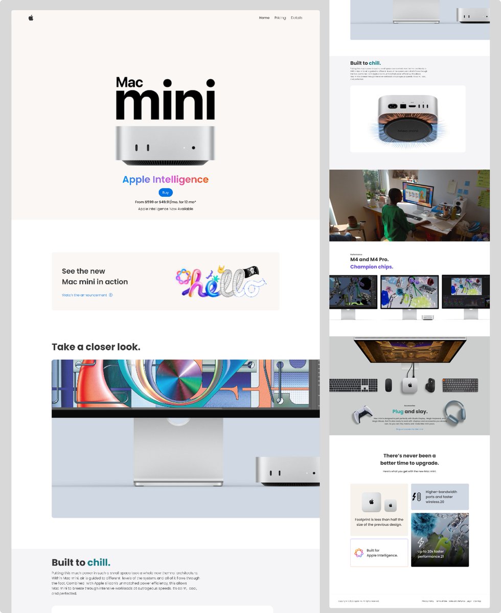 BitWizCoder's tweet image. Remake of the Mac Mini homepage.

What do you think?