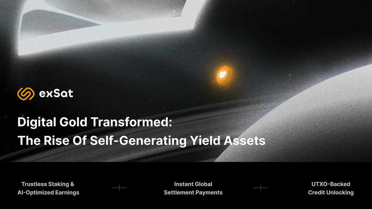 exSat Network (@exsatnetwork) on Twitter photo exSat is excited to share a glimpse of Whitepaper 2.0, outlining how we’re unlocking the financial potential of $BTC assets by introducing 5 innovative pillars.
🔸 Building the XBTC Yield Program
🔸 Accelerating Personalized Open Finance with AI
🔸 Introducing the UTXO-Based exSat is excited to share a glimpse of Whitepaper 2.0, outlining how we’re unlocking the financial potential of $BTC assets by introducing 5 innovative pillars.
🔸 Building the XBTC Yield Program
🔸 Accelerating Personalized Open Finance with AI
🔸 Introducing the UTXO-Based