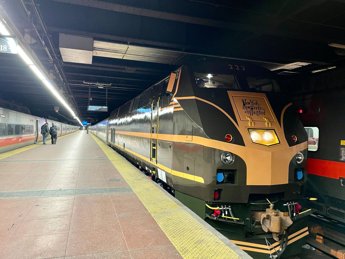 All aboard! This morning, Locomotive 222 made its inaugural
