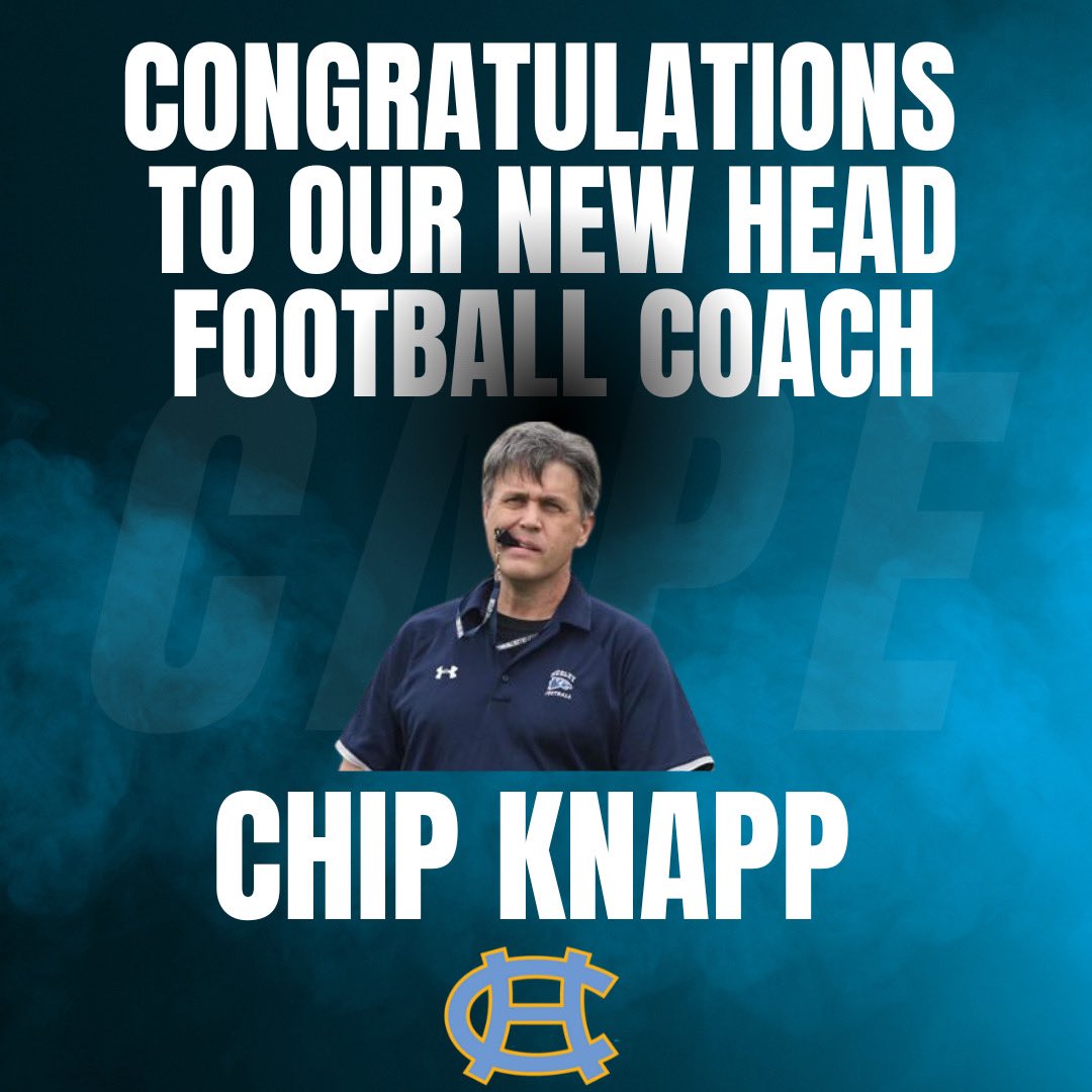 📣 BIG NEWS, VIKINGS! ⚔️🏈
We’re thrilled to introduce the NEW HEAD COACH of the Cape Vikings football team!  
🏆 With a passion for the game, a commitment to excellence, and a drive to lead our athletes to success, Coach Knapp is ready to take Cape football to the next level.