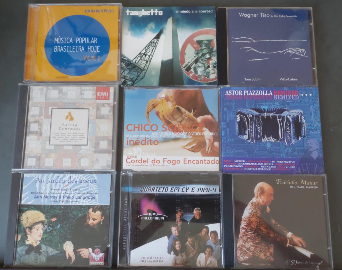 SegundaMarket's tweet photo. VOCÊ NÃO VAI ACREDITAR! CDs raríssimos de Astor Piazzolla, Chico Science e Milton Nascimento estão à venda!  Qual o segredo por trás desses tesouros? Clique no link   AGORA e descubra o preço antes que acabem! 
https://t.co/u1RwI8VNQ4

#CDLovers #Collectors #Jazz #mpb https://t.co/v6JzSfq5OD