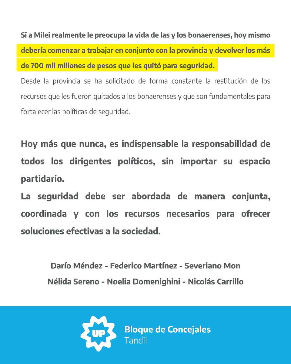 Fuerza Patria Tandil tweet media