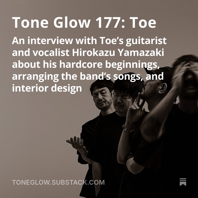 Tone Glow (@toneglow) on Twitter photo âI donât think Iâm a very good guitarist, and I donât consider myself one. Thatâs what I likeâa guitarist thatâs not really a guitarist.â âHirokazu Yamazaki
<a href="/misterminsoo/">Joshua Minsoo Kim</a> talks with Toeâs guitarist about the bandâs beginnings and their new LP âNow I See the Lightâ âI donât think Iâm a very good guitarist, and I donât consider myself one. Thatâs what I likeâa guitarist thatâs not really a guitarist.â âHirokazu Yamazaki
<a href="/misterminsoo/">Joshua Minsoo Kim</a> talks with Toeâs guitarist about the bandâs beginnings and their new LP âNow I See the Lightâ