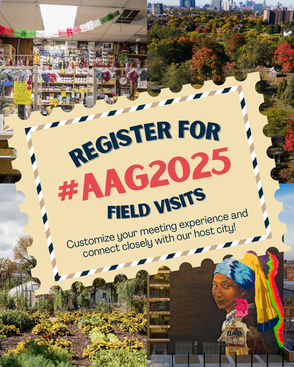 With over 35 field visits and workshop options at #AAG2025, there are numerous opportunities to customize your meeting experience to align with your professional and personal interests. Explore the schedule and program: bit.ly/4jYlqdU