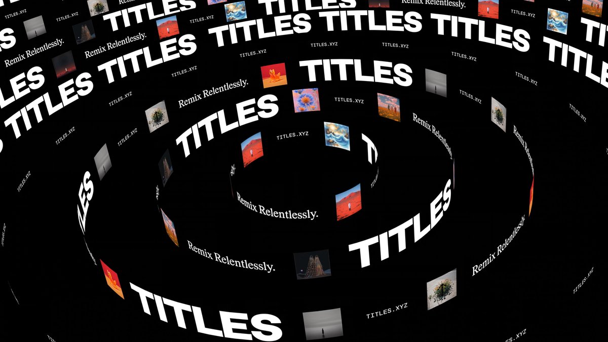 TweetsByTBI's tweet image. New York City and New Orleans-based design studio @collectedwork’s cyclic identity for TITLES, a creative platform that enables artists to train their own AI models, create generative artworks, and sell them in a marketplace while maintaining ownership of their artistic style.…