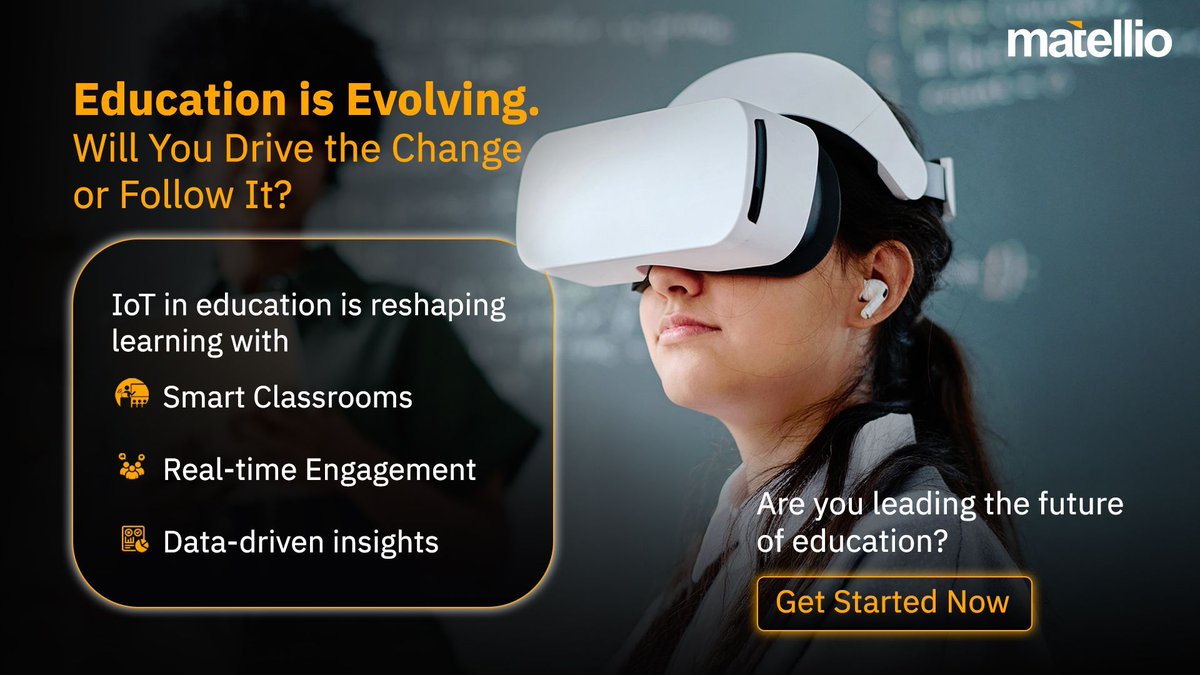 IoT is revolutionizing learning with smart classrooms, real-time data &amp; connected campuses. Are you leading the future of education? Let’s build your custom IoT solution!  buff.ly/413Qhxd 

#IoT #EdTech #AIinEducation #SmartLearning #DigitalLearning #SmartClassrooms