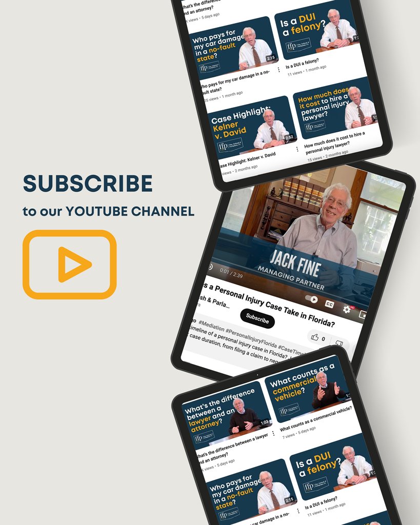 ffp_law's tweet photo. Accidents happen, but finding the right information doesn’t have to be complicated.

Explore our YouTube channel for helpful legal tips, real case stories, and guidance to get you back on track.

Click the link in our bio to watch and subscribe!
#ffplaw #youtube #channel https://t.co/22x2te2Rg2