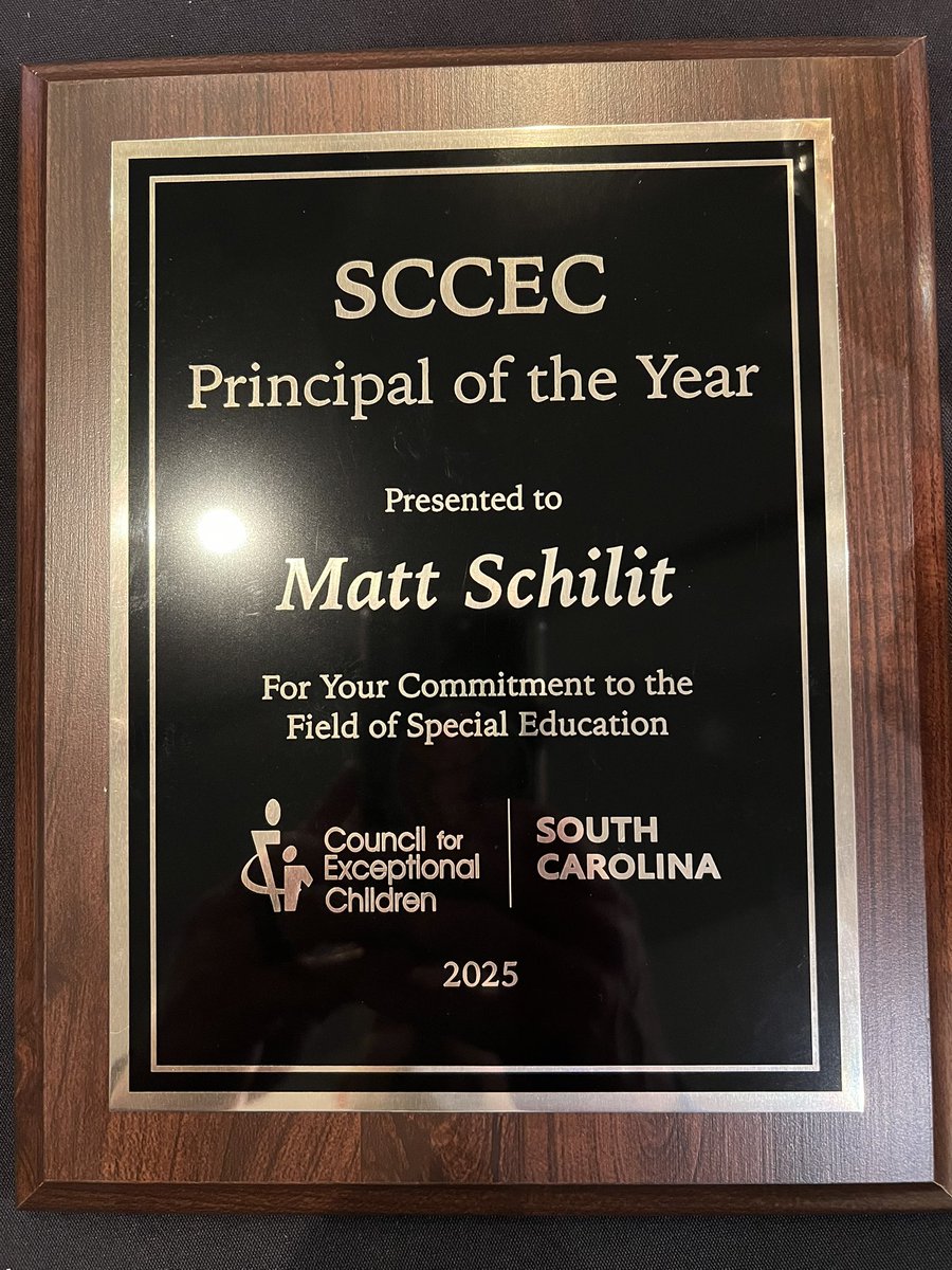 Matt Schilit (@mattschilit) on Twitter photo Today has been magical. I am honored to be named the 2025 South Carolina Council for Exceptional Children Principal of the Year! Proud to represent <a href="/AHS_Leads/">Airport High School Eagles</a> 😊. <a href="/LexingtonTwo/">Lexington District Two</a> <a href="/BrendaHafner/">Dr. Brenda B. Hafner</a> <a href="/AHS_Stu_Gov/">AHS Student Government</a> <a href="/AirportAthDept/">Airport Eagle Athletics</a> <a href="/AirportSoftball/">Airport Softball</a> <a href="/Airport_Eagles/">AHS Diamond Eagles</a> <a href="/mwarren39/">Matt Warren</a> <a href="/GbballElite/">Lady Eagle Basketball</a> Today has been magical. I am honored to be named the 2025 South Carolina Council for Exceptional Children Principal of the Year! Proud to represent <a href="/AHS_Leads/">Airport High School Eagles</a> 😊. <a href="/LexingtonTwo/">Lexington District Two</a> <a href="/BrendaHafner/">Dr. Brenda B. Hafner</a> <a href="/AHS_Stu_Gov/">AHS Student Government</a> <a href="/AirportAthDept/">Airport Eagle Athletics</a> <a href="/AirportSoftball/">Airport Softball</a> <a href="/Airport_Eagles/">AHS Diamond Eagles</a> <a href="/mwarren39/">Matt Warren</a> <a href="/GbballElite/">Lady Eagle Basketball</a>