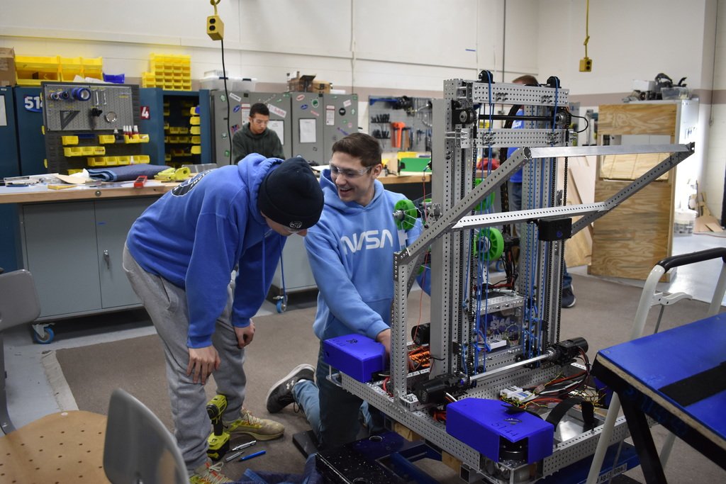 The LISD TECHnicians team #5144 has been hard at work preparing for their upcoming robotics competition. Students are tasked with designing and building their robot to complete the challenge assigned. Let's wish them the best of luck as they work on final touches.