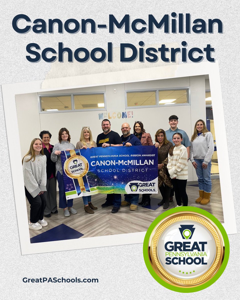 Great PA Schools (@greatpaschools) on Twitter photo Congratulations to <a href="/canon_mac/">Canon-McMillan School District</a> for joining the ranks of Great PA Schools! ๐๐๐
See what it takes for a district to earn this distinction at GreatPASchools.com.
#GreatPASchools #ExcellenceInPAPublicEd #GPSRibbon Congratulations to <a href="/canon_mac/">Canon-McMillan School District</a> for joining the ranks of Great PA Schools! ๐๐๐
See what it takes for a district to earn this distinction at GreatPASchools.com.
#GreatPASchools #ExcellenceInPAPublicEd #GPSRibbon