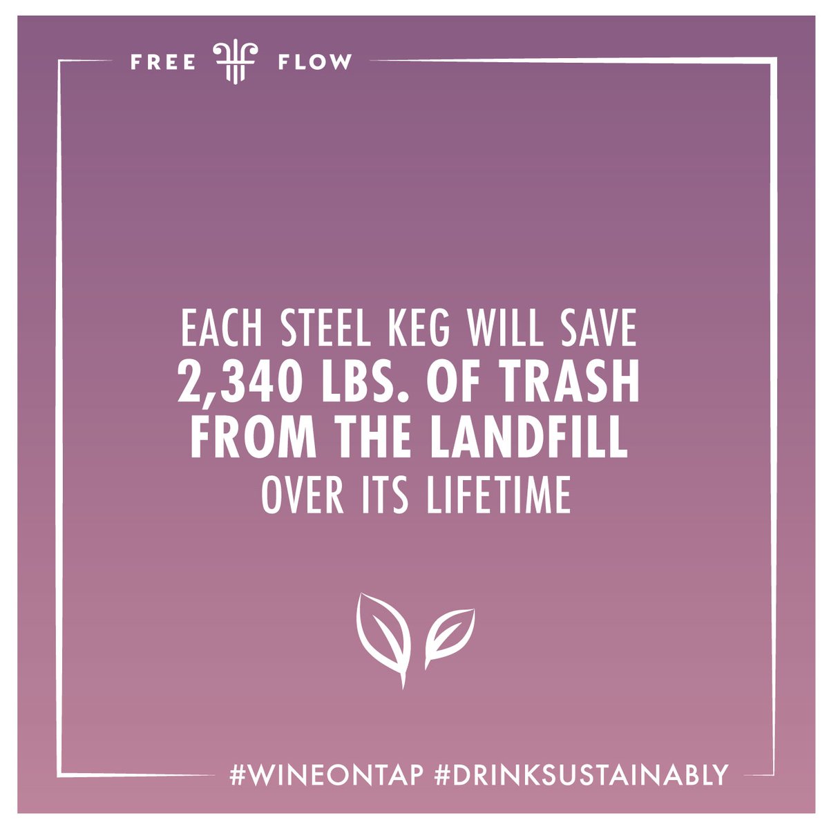 FreeFlowWines's tweet image. Sustainability fact of the month 🌱

#wineontap #drinksustainably #zerowaste