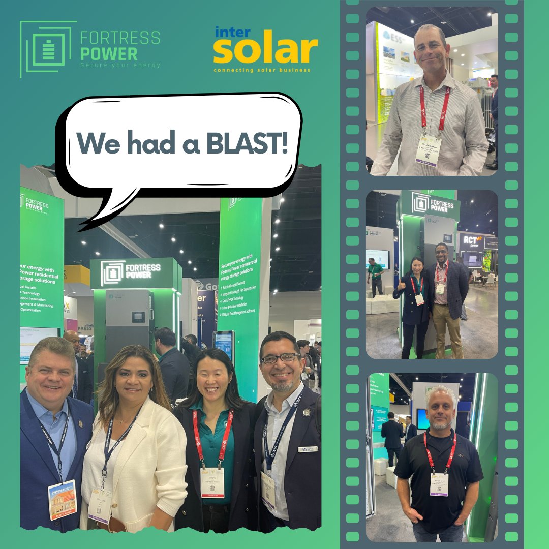 Intersolar 2025 was a BLAST!
 Fortress Power made a massive splash with our cutting-edge innovation. Check out the buzz!

#FortressPower #SolarRevolution #InnovationAtItsBest #TradeShowSuccess #Intersolar