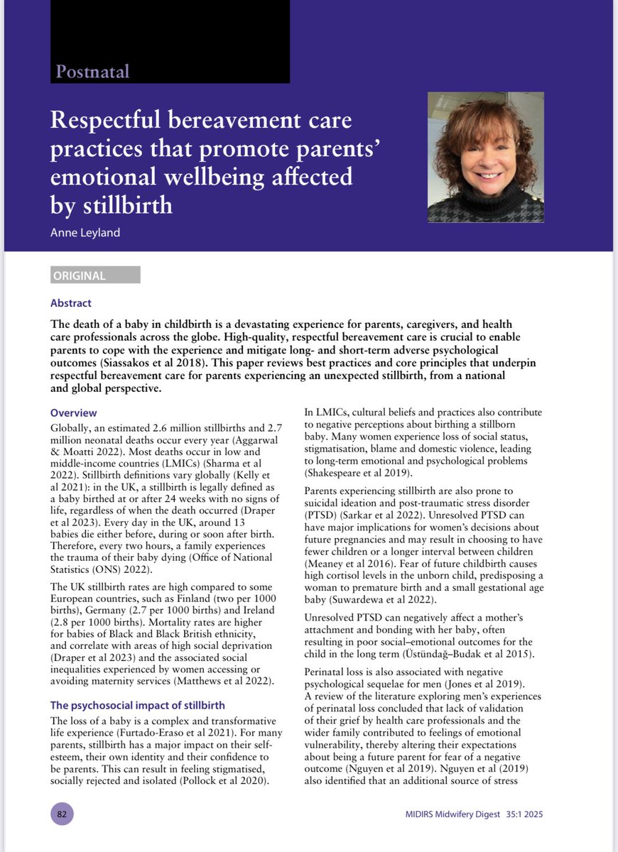 <a href="/MIDIRS/">MIDIRS</a> 
So delighted to have my article published in this month’s Midirs on respectful bereavement care