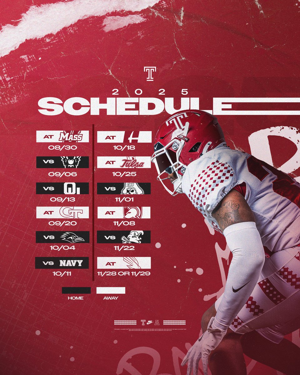 Take a look and mark your 🗓️! 

IT IS FINALLY HERE!

#TempleTUFF