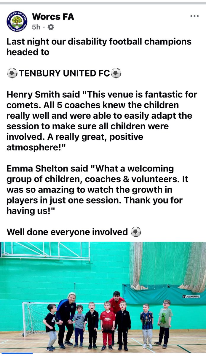 Rigby Hall School (@rigbyhsch) on Twitter photo It’s wonderful to see such fabulous and inclusive practice happening across Worcestershire for children in football. Proud of <a href="/WorcsFA/">Worcestershire FA ⚽</a> and their Disability Champions Emma and Henry (who happen to be #TeamRigby) for supporting these great teams ❤️ It’s wonderful to see such fabulous and inclusive practice happening across Worcestershire for children in football. Proud of <a href="/WorcsFA/">Worcestershire FA ⚽</a> and their Disability Champions Emma and Henry (who happen to be #TeamRigby) for supporting these great teams ❤️