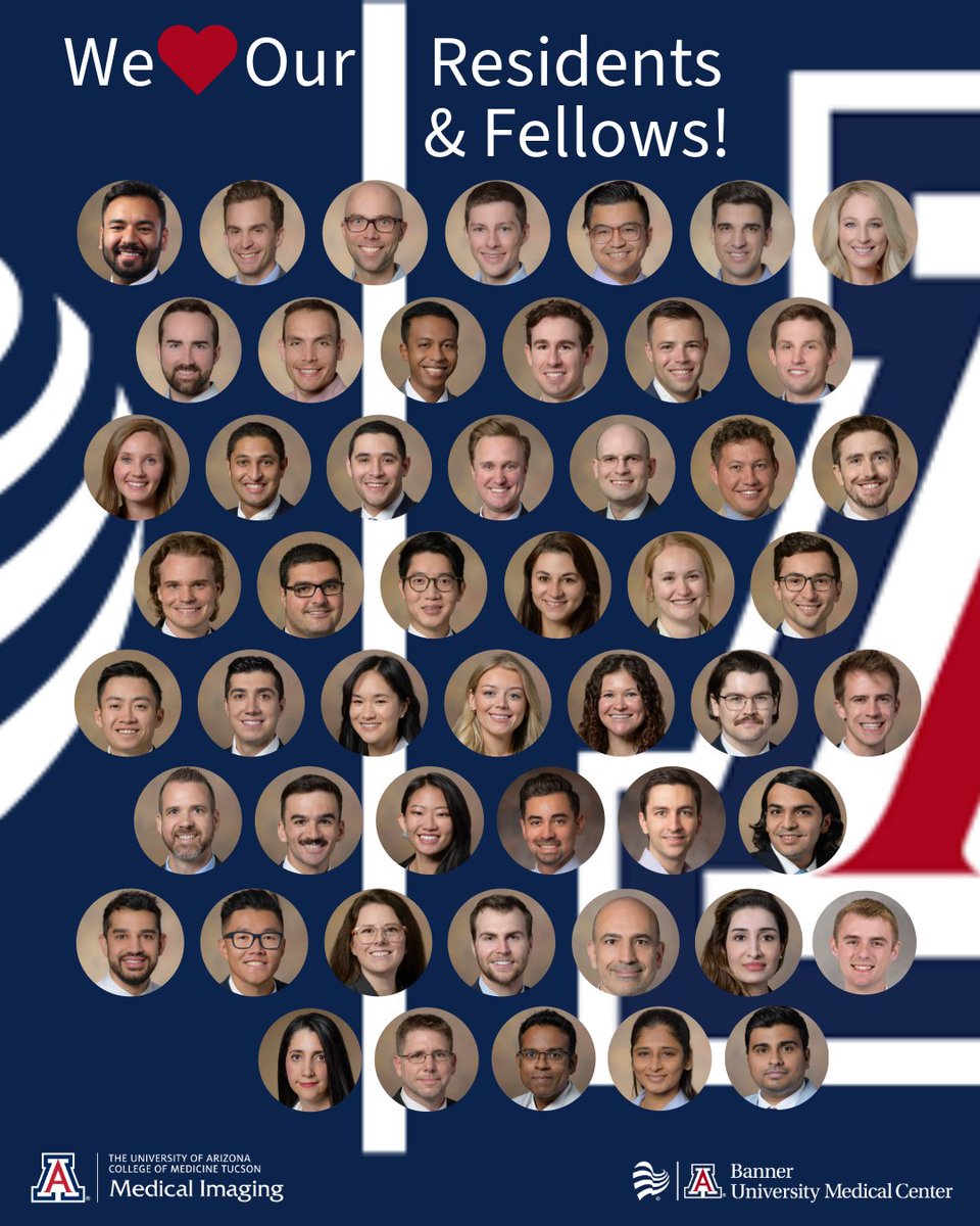 Today, we honor and celebrate the dedication, passion, and hard work of our incredible @uofazrads &amp; @arizonavir residents and fellows! #radres #irad