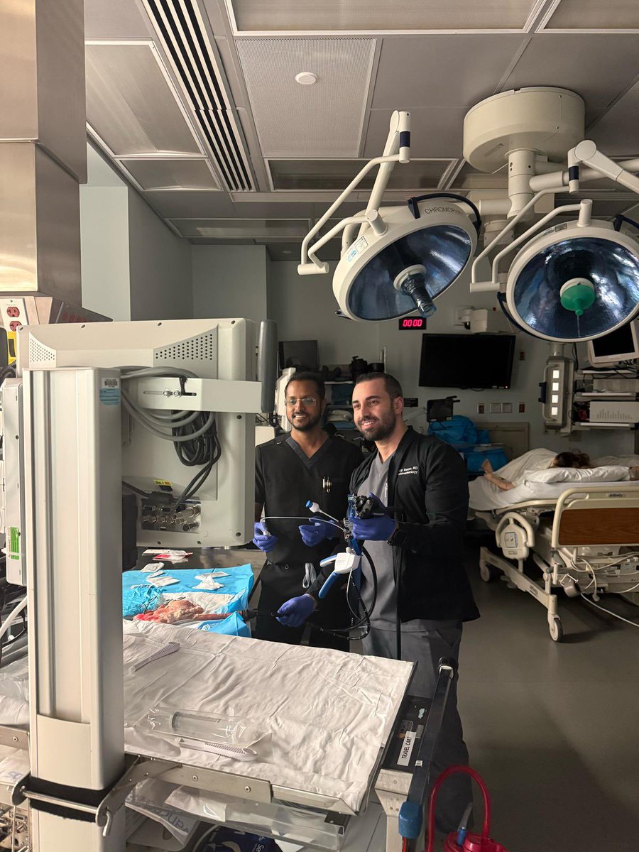 William Beaumont University Hospital GI Fellowship (@wbgastro) on Twitter photo Our fellows learning endoscopic suturing #overStich #Xtack with <a href="/mabdallahmd/">Mohamed Abdallah, MD</a>
<a href="/KassabIhab/">Ihab Kassab, MD</a> <a href="/fadybanno/">Fady Banno, MD</a> <a href="/NAggarwalMD/">Nishant Aggarwal, MD</a> Our fellows learning endoscopic suturing #overStich #Xtack with <a href="/mabdallahmd/">Mohamed Abdallah, MD</a>
<a href="/KassabIhab/">Ihab Kassab, MD</a> <a href="/fadybanno/">Fady Banno, MD</a> <a href="/NAggarwalMD/">Nishant Aggarwal, MD</a>