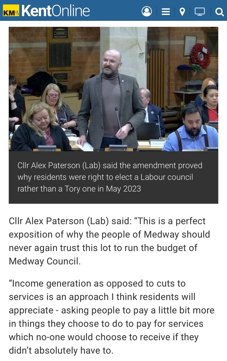 “Asking people to pay a little bit more in things they choose to do to pay for services which no-one would choose to receive if they didn’t absolutely have to.”

We’re generating income to protect the services the most vulnerable in our community rely on.

kentonline.co.uk/medway/news/co…