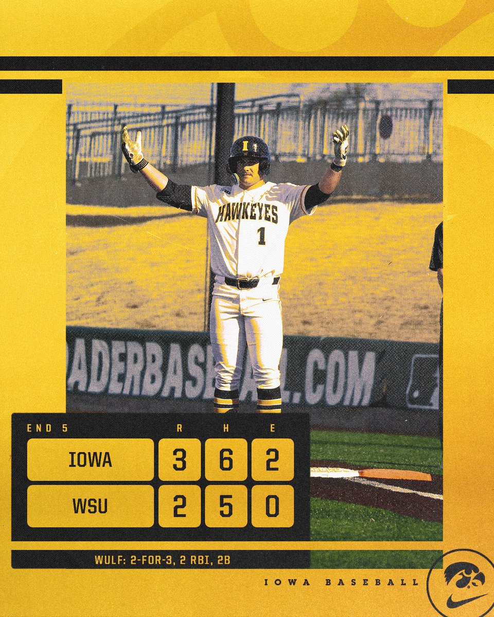 Through 5 in Texas.

#Hawkeyes