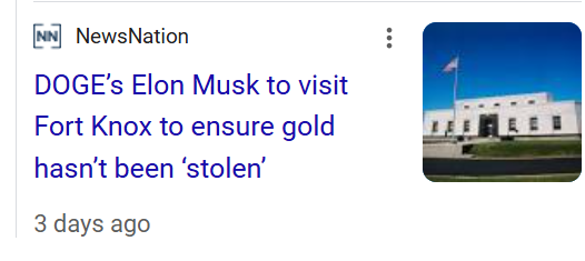 is the GOLD there? and if it is, is it really all there? or do we need an Audit?