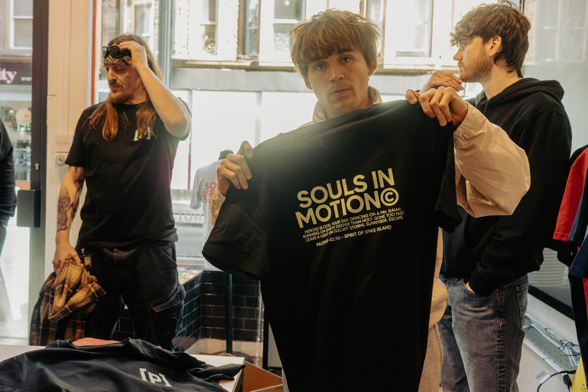 LTD edition souls in motion X Paninaro T's on sale at the upcoming shows ♥️🍄