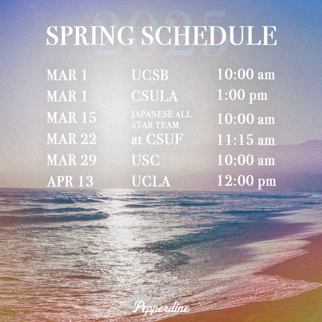 PepperdineWSOC's tweet image. Check out the rest of our spring schedule INCLUDING a double header tomorrow 👀
See you there 🌊
#WavesUp