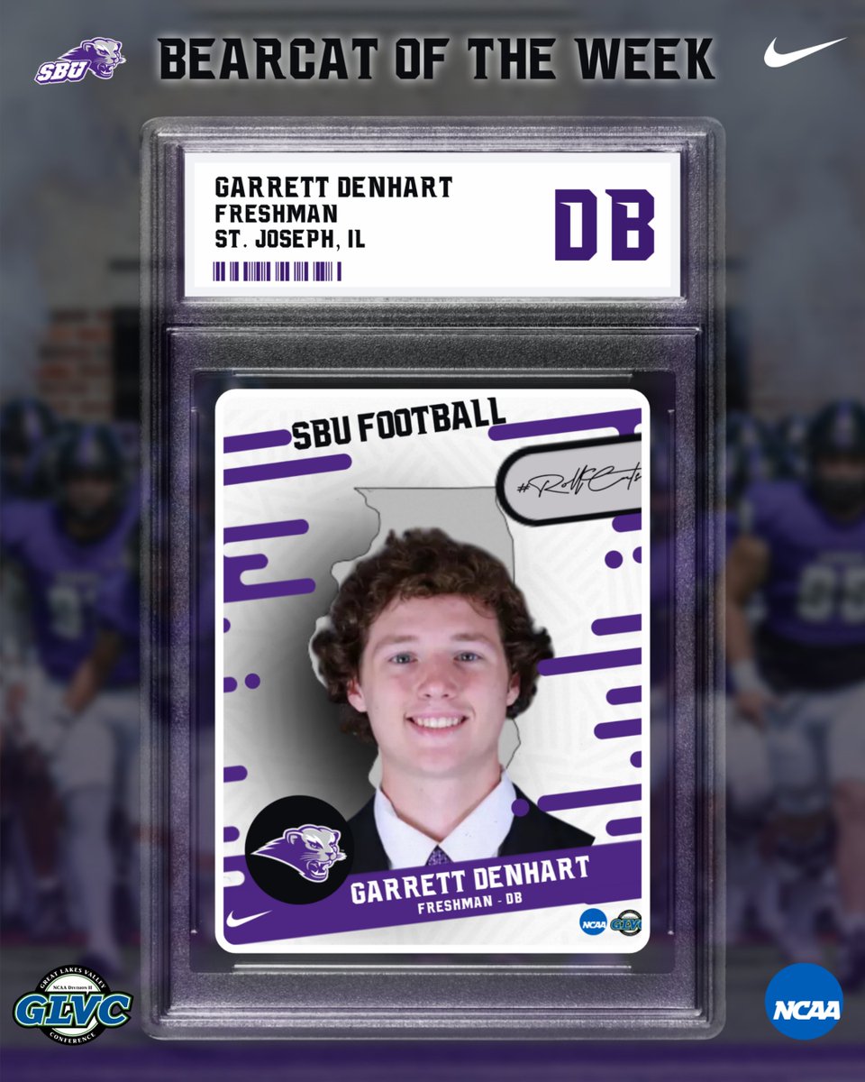 sbubearcats_fb's tweet photo. ‼️BEARCAT OF THE WEEK‼️

Keep up the Hard Work! @GarrettDenhart3 https://t.co/5fDBBOiBMD
