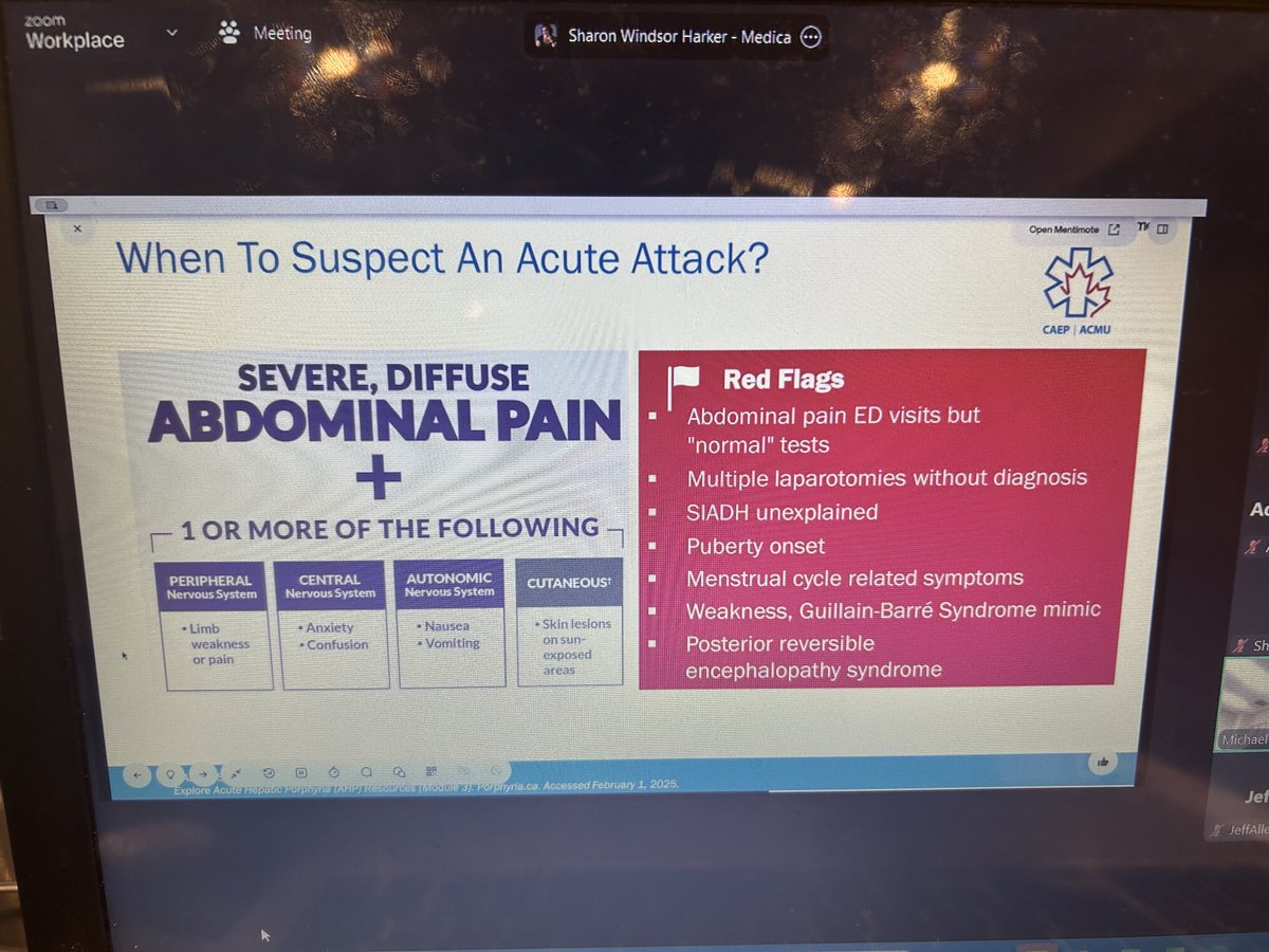 Talking porphyria ⁦<a href="/CAEP_Docs/">CAEP</a>⁩ ⁦<a href="/UnityHealthTO/">Unity Health Toronto</a>⁩ with Dr Michael Scott and Dr Aditi Khandelwal