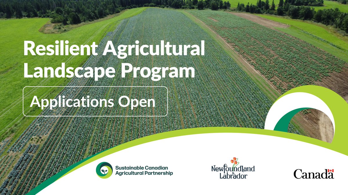 Fisheries, Forestry and Agriculture NL (@ffa_govnl) on Twitter photo RALP helps farmers & producers maintain healthy soil, water, wildlife habitat & biodiversity & adapt to the impacts of climate change. Applications open until March 15. Info: gov.nl.ca/ffa/sustainabl… <a href="/AAFC_Canada/">AAFC Canada</a> <a href="/NLFarms/">NL Federation of Agriculture</a> #GovNL RALP helps farmers & producers maintain healthy soil, water, wildlife habitat & biodiversity & adapt to the impacts of climate change. Applications open until March 15. Info: gov.nl.ca/ffa/sustainabl… <a href="/AAFC_Canada/">AAFC Canada</a> <a href="/NLFarms/">NL Federation of Agriculture</a> #GovNL