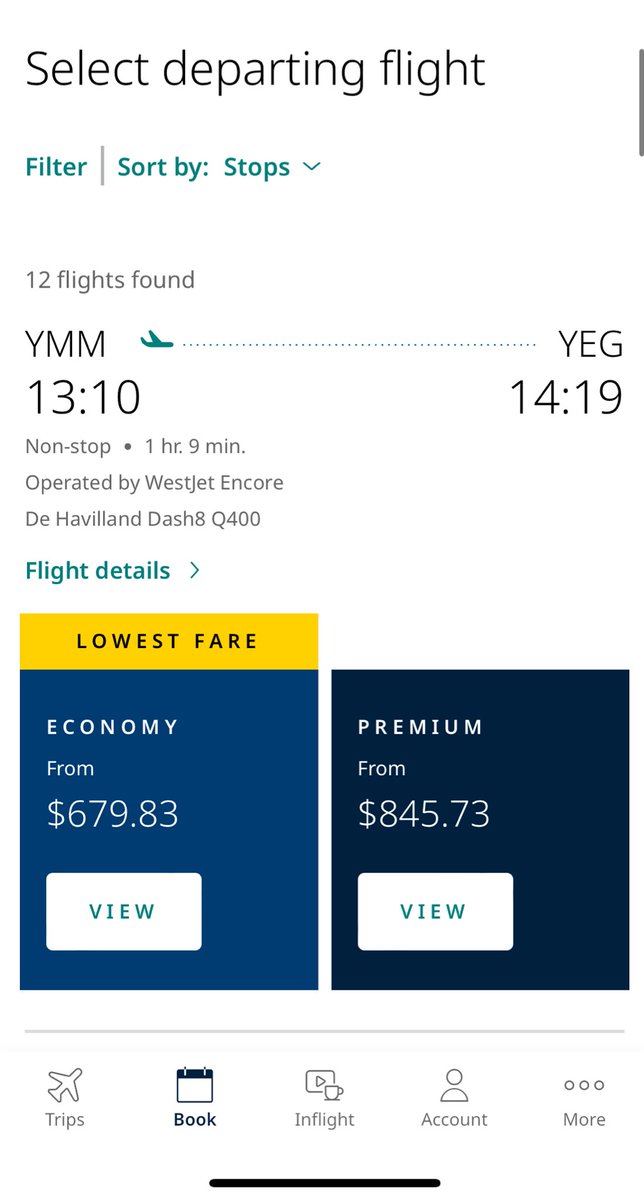 AINZLI's tweet photo. @WestJet, as a frequent flyer of your airline for years.. I’m appalled and completely disappointed in you.  This is a 1 hour flight at best. Within our country, and even the same province. Not to mention a weekday. #airline #westjet #robbery #canadiantravel https://t.co/8KepTJ0GZS