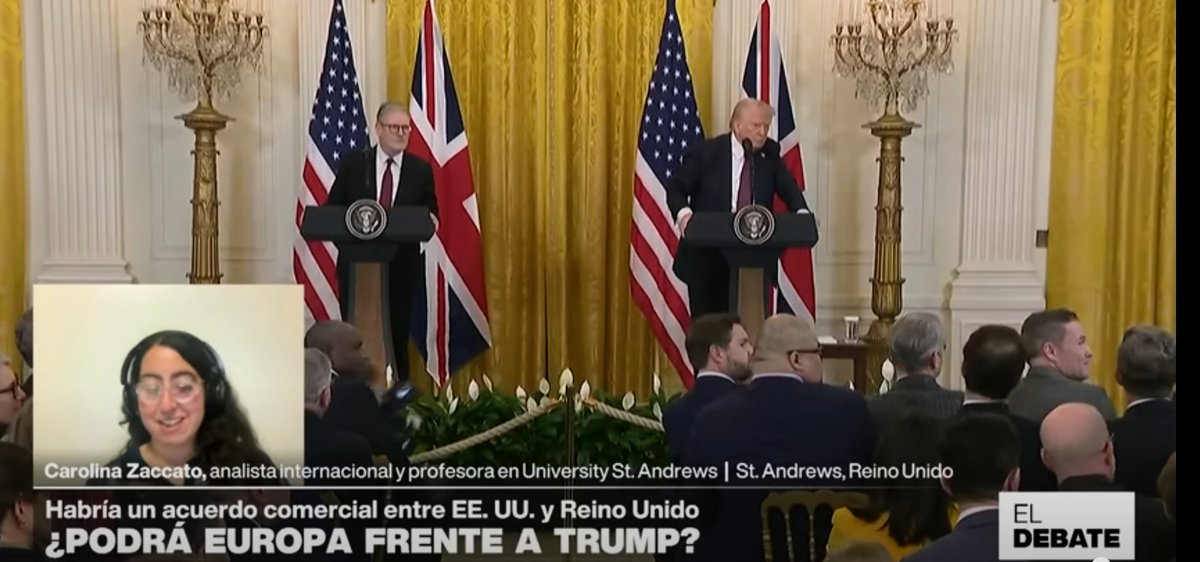 Mi entrevista en <a href="/France24_es/">FRANCE 24 Español</a> sobre la visita de Starmer a la Casa Blanca:

🇺🇸🇬🇧 La alianza transatlántica 
🇪🇺 La relación de Trump con la UE 
🇺🇦 La guerra en Ucrania y un posible cese al fuego

Un placer dialogar con <a href="/Mariaclaguirre/">María Clara Calle</a>  y <a href="/jpfbath/">Juan Pablo Ferrero</a> 

france24.com/es/programas/e…