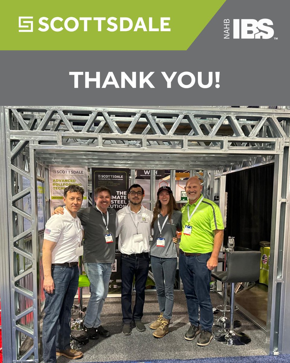 Thank you to everyone who visited our booth! We leave inspired by great conversations and connections. See you again soon! 
#OnlyAtIBS #steelframing