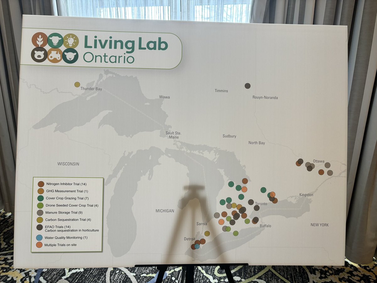AgustinOlivo_'s tweet image. This week I sneaked for a few hours into the annual meeting of the #LivingLab #Ontario program! 

This is part of a national initiative deploying on-farm research across many Canadian farms, with a strong focus on climate-smart practices! 

Very cool work! 👇🏽