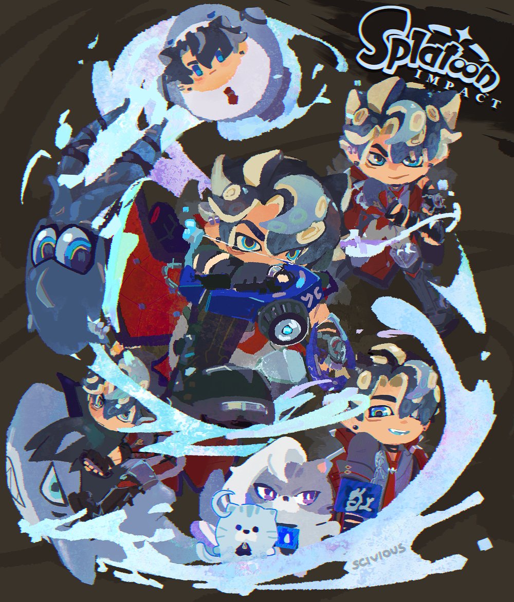 self-indulgent paro 🐙🦈 #splatoon #wriothesley
