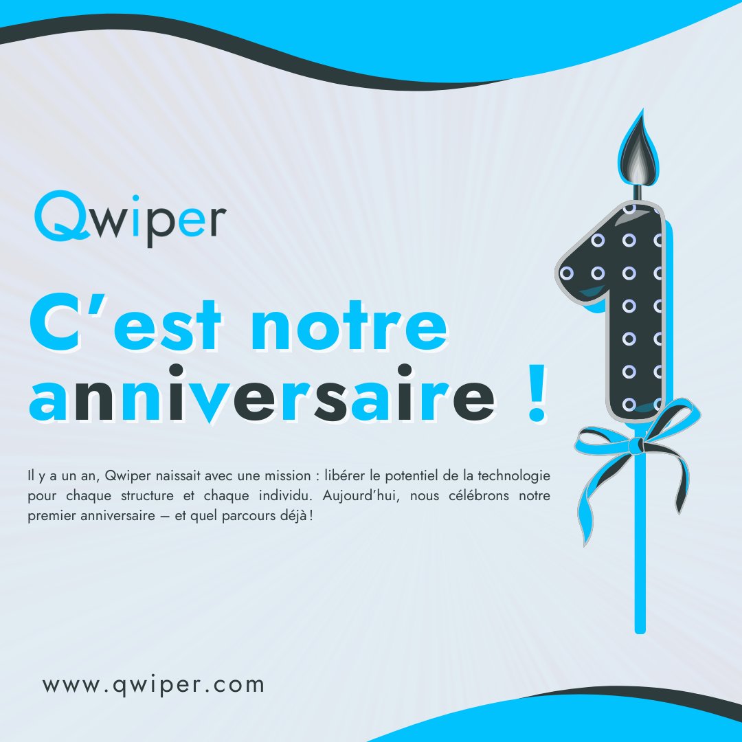 Il y a un an, Qwiper naissait avec une mission : libérer le potentiel de la technologie pour chaque structure et chaque individu. Aujourd’hui, nous célébrons notre premier anniversaire – et quel parcours déjà !
En savoir plus sur : feed.qwiper.com/article-17687.…