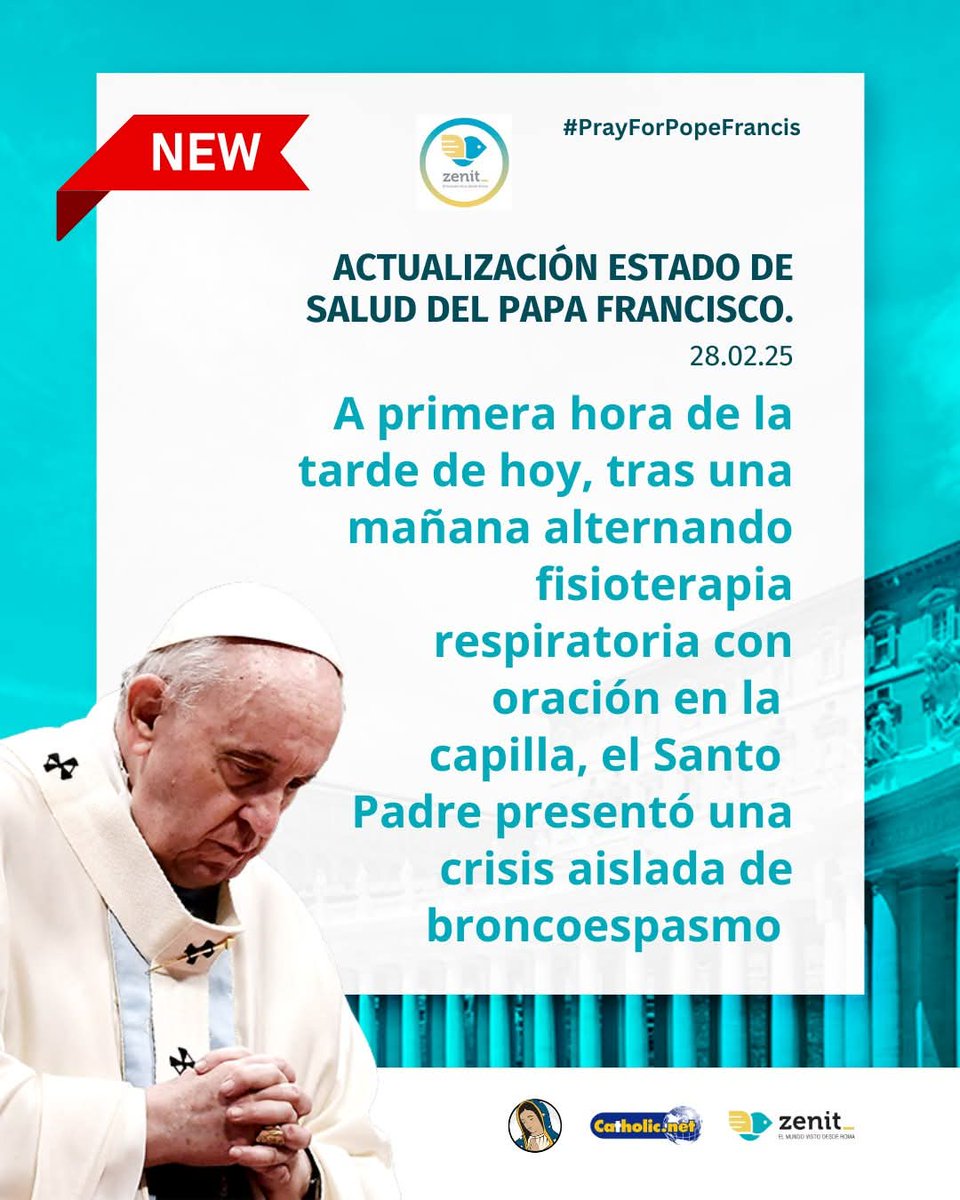 Seguimos rezando intensamente por <a href="/Pontifex_es/">Papa León XIV</a>