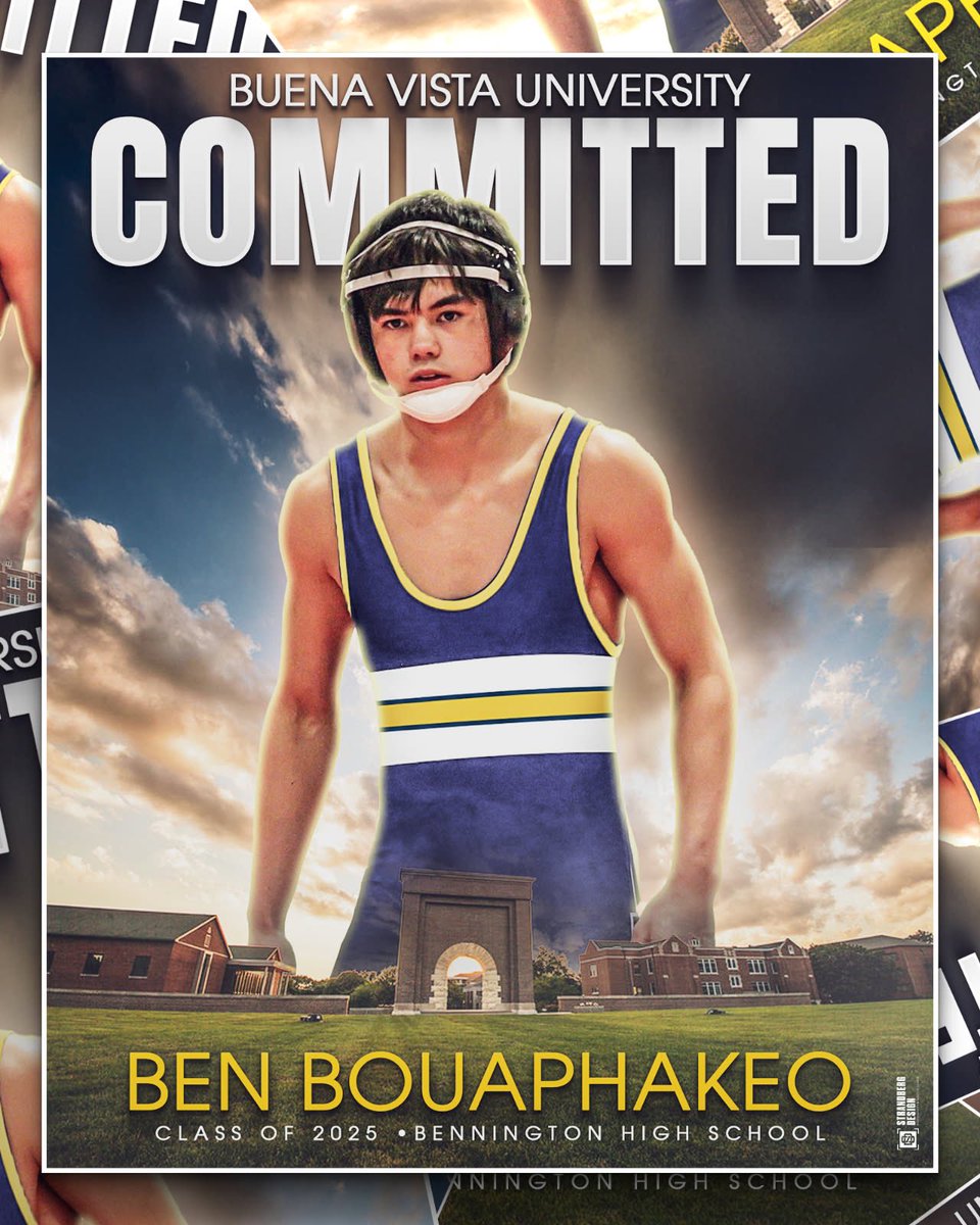 Ben Bouaphakeo (@bbouaphakeo) on Twitter photo Very excited to announce that I will be continuing my academic and athletic career at Buena Vista University. Thank you to my family, coaches, and friends for helping me get to this point. Go Beavers!
<a href="/BadgerToughWres/">Bennington Wrestling</a> <a href="/BVUMWrestling/">BVU Men's Wrestling</a> Very excited to announce that I will be continuing my academic and athletic career at Buena Vista University. Thank you to my family, coaches, and friends for helping me get to this point. Go Beavers!
<a href="/BadgerToughWres/">Bennington Wrestling</a> <a href="/BVUMWrestling/">BVU Men's Wrestling</a>