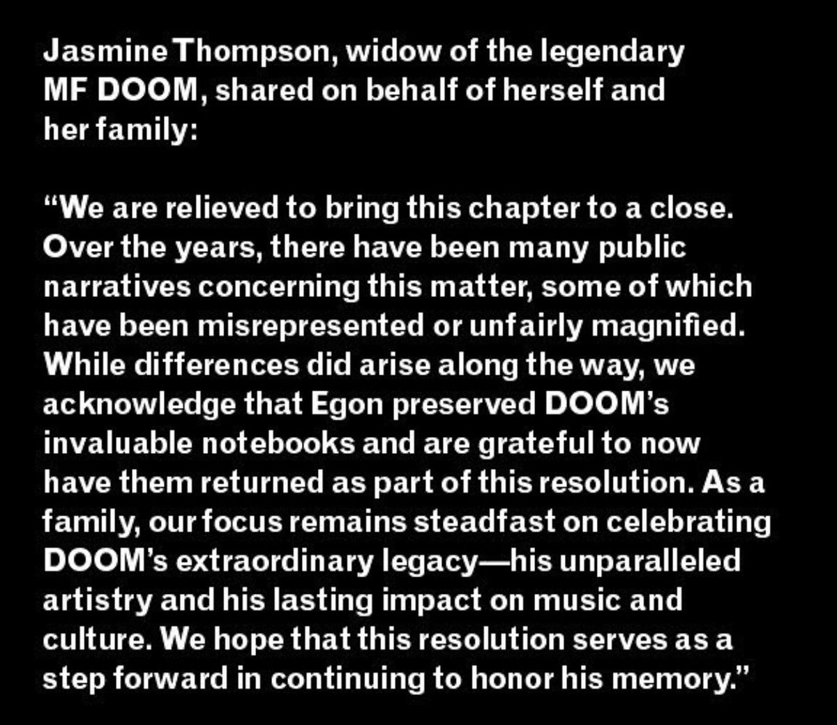 Freshdotdaily's tweet image. Via @MFDOOM’s IG.

Finally.