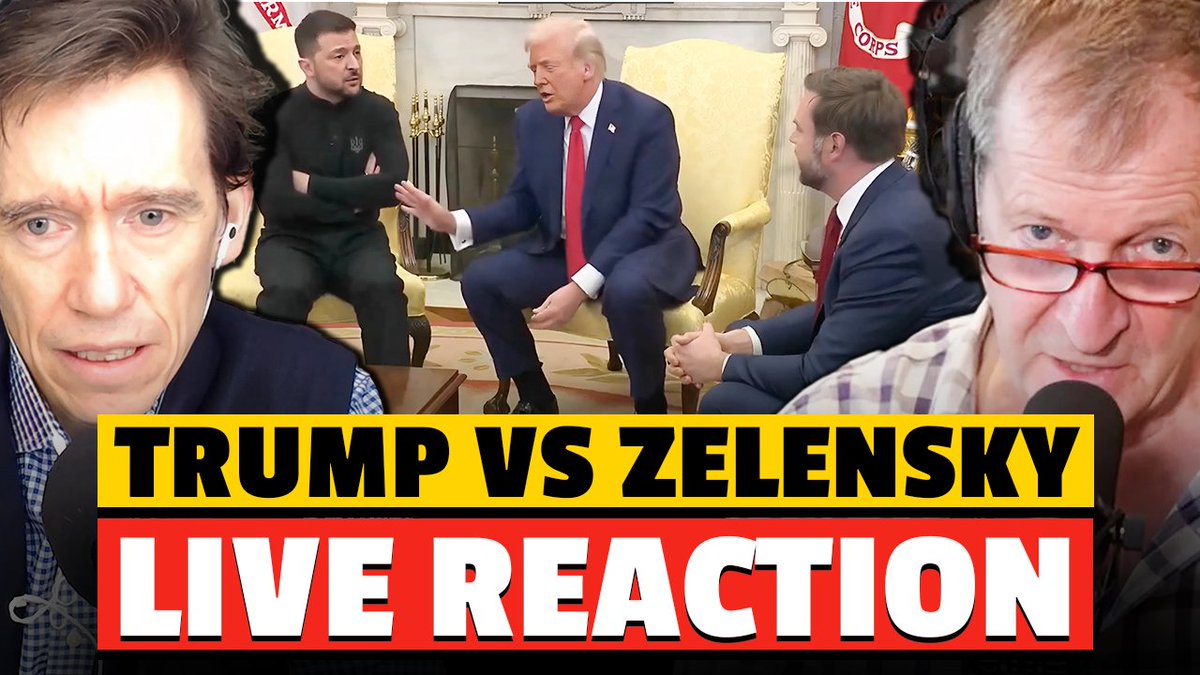 🚨EMERGENCY LIVESTREAM🚨

Following the shocking scenes in the Oval Office, <a href="/campbellclaret/">ALASTAIR CAMPBELL</a> and <a href="/RoryStewartUK/">Rory Stewart</a> will be going live at 8pm UK time to discuss what this means for Ukraine, the US, and the Western alliance. 

Link to the livestream is below.

See you there.