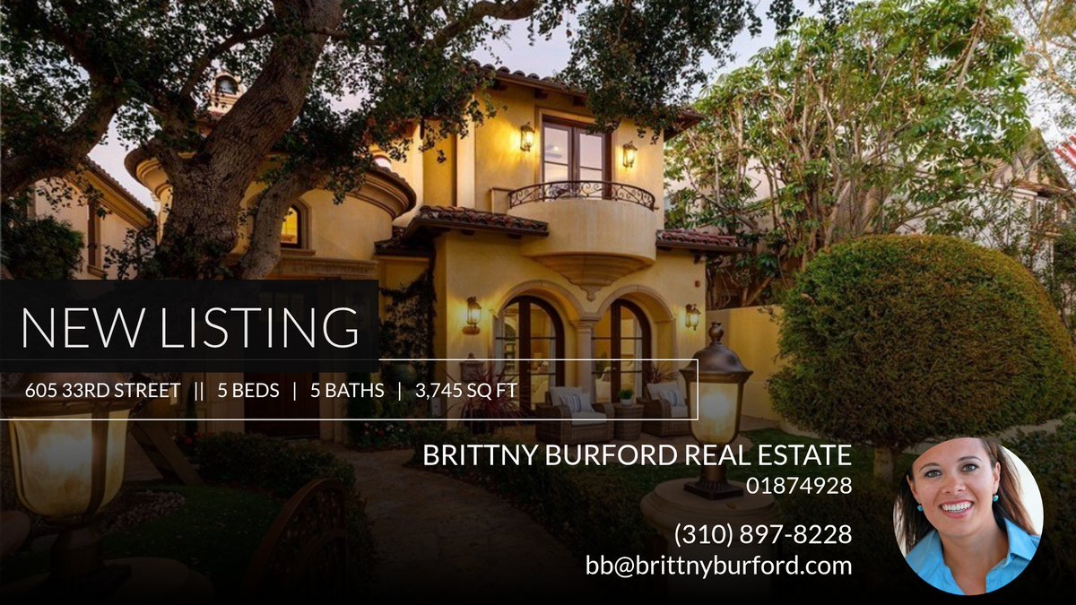 BurfordBchHomes's tweet image. 📍 New Listing 📍 Take a look at this fantastic new property that just hit the market located at 605 33rd Street in Manhattan Beach. Reach out here or at (310) 897-8228 for more information
Brittny Burford
RE/MAX Estate Prope... homeforsale.at/605_33RD_STREE…