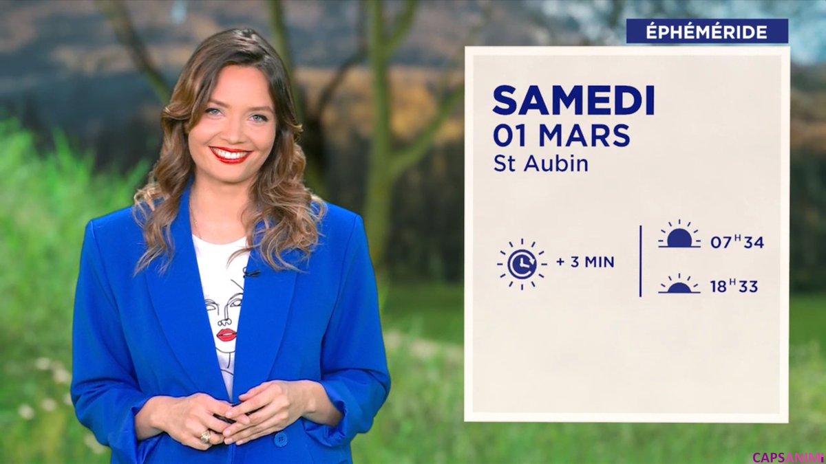☀️ <a href="/Gennifer_Demey/">Gennifer Demey</a> aujourd'hui pour la Météo sur M6